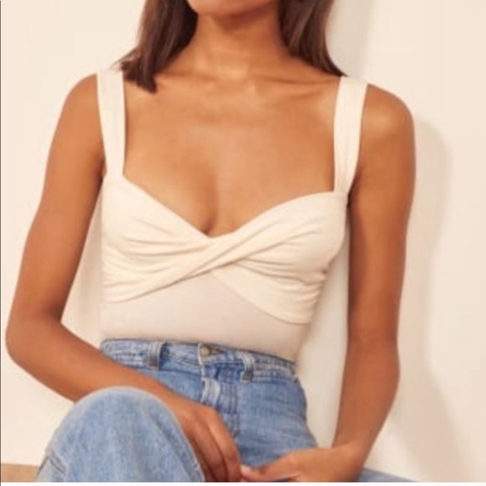Reformation Annie Twist Crop top